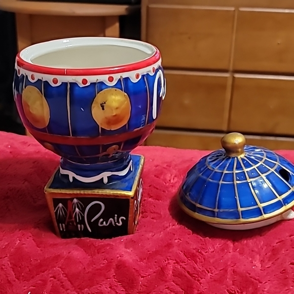 Las Vegas Paris Hot Air Balloon Drinking Mug Removable Lid Collectible Souvenir - Picture 10 of 12